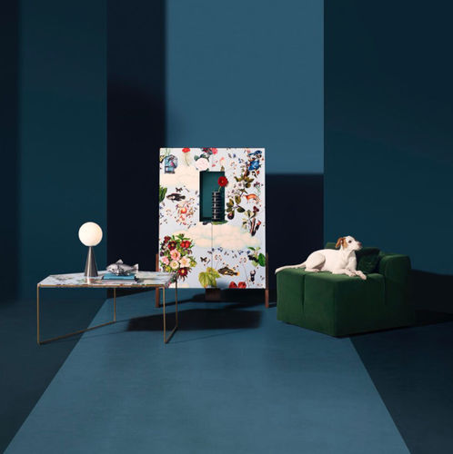 Fauteuil contemporain - IPERCUBO - DRIADE - en cuir / en mousse / en coton