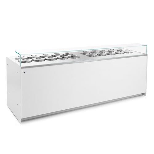 Comptoir réfrigéré professionnel - POZZETTI A GLICOLE NEW ERA - IFI - sans porte / sans tiroir / pour glace