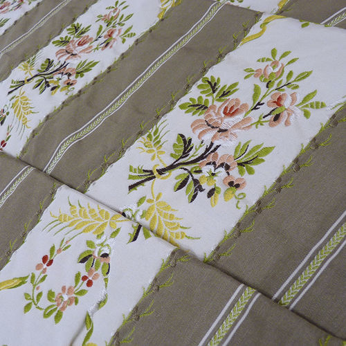 Tissu d'ameublement - FERSEN - EDMOND PETIT - pour rideaux / à rayures / à fleurs