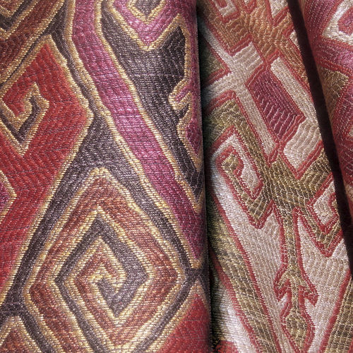 Tissu d'ameublement - KILIM  - EDMOND PETIT - à motif géométrique / en coton / en lin