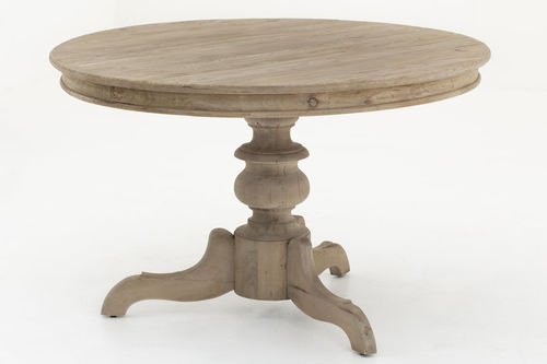 Table à manger classique - MILAN - FLAMANT - en bois / avec piètement en bois / ronde