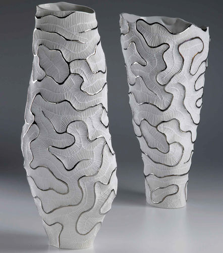 Vase contemporain - FPF-12 P / FV-12 P - FOS CERAMICHE - en porcelaine / fait main