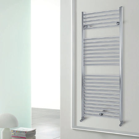 Sèche-serviettes à eau chaude - KROM - AD hoc - électrique / 0...500 w / 501 w...750 w