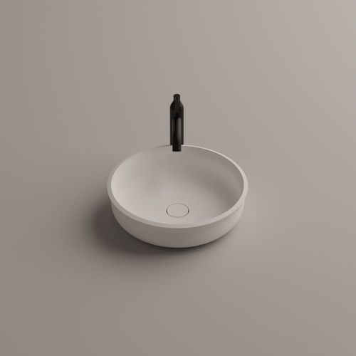 Vasque à poser - Undici - AGAPE - en Solid Surface / sur mesure / ronde