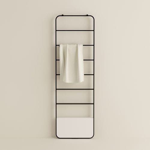 Porte-serviettes échelle - Memory - AGAPE - sur pied / en acier inoxydable / noir