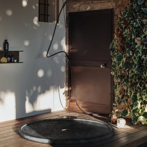 Douche d'extérieur pour pied - OPEN AIR - AGAPE - en plastique / en béton / en aluminium