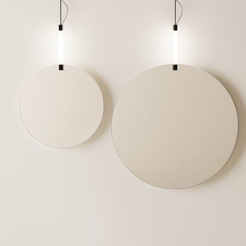 Miroir suspendu - Faro - AGAPE - contemporain / rond / transparent