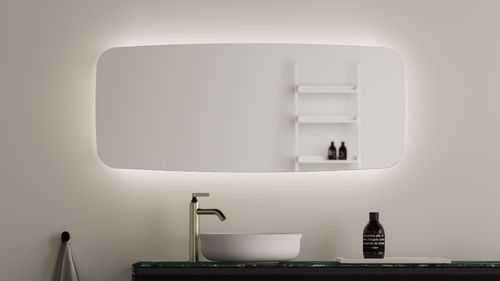 Miroir mural - Seppia  - AGAPE - contemporain / elliptique / transparent