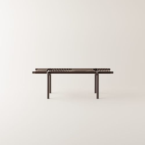 Banc contemporain - Rendez-vous - AGAPE - en aluminium / en corde / sans dossier