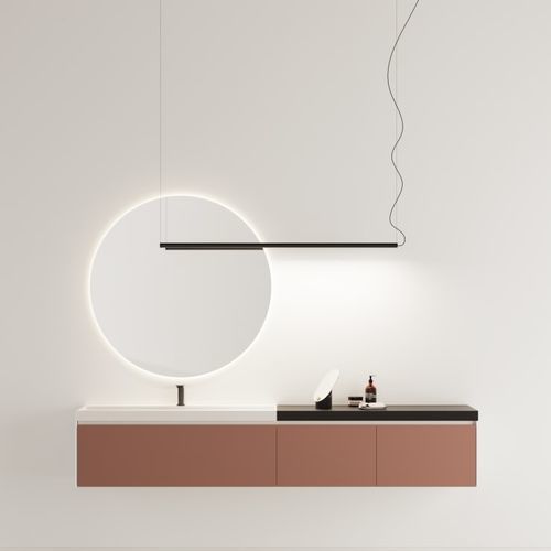 Suspension - Dot Line - AGAPE - en aluminium / en bois / contemporaine