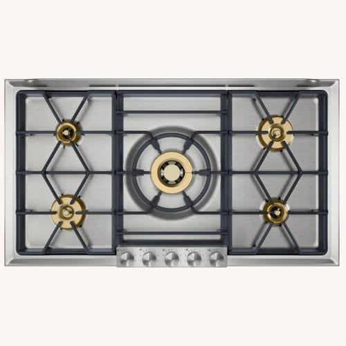 Table de cuisson à gaz - VG295150F - GAGGENAU - 5 foyers / avec manettes / avec commandes frontales