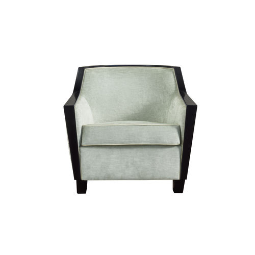 Fauteuil club contemporain - MILANO : ACQUAMARINA ACQ 02B - GALIMBERTI NINO - en tissu / en hêtre / avec revêtement amovible