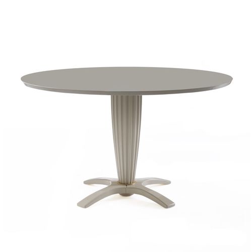 Table à manger contemporaine - MILANO : ORLANDO ORL 18G - GALIMBERTI NINO - en bois massif / en bois laqué / ronde