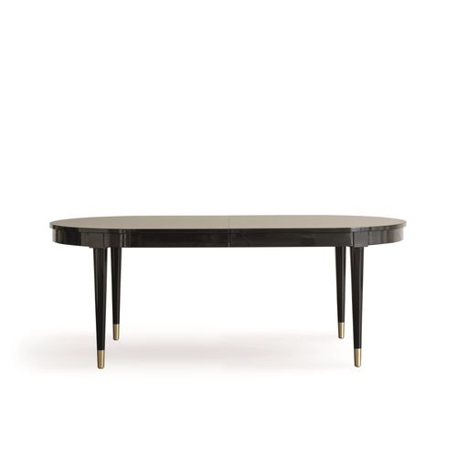 Table à manger contemporaine - MILANO : ZIRCONE ZIR 32B - GALIMBERTI NINO - en bois massif / ovale / à rallonge
