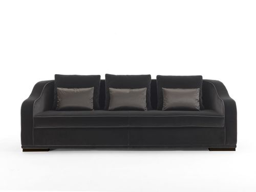 Canapé contemporain - PARIS : EDMOND EDM 11A - GALIMBERTI NINO - en tissu / marron / 3 places