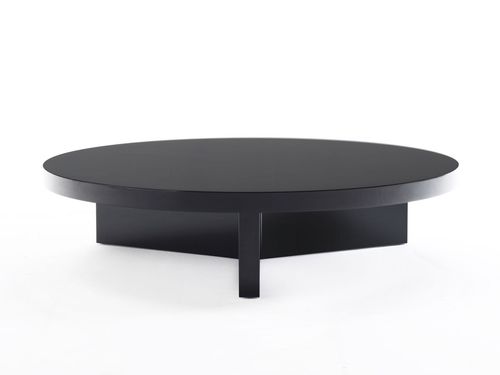 Table basse contemporaine - PARIS : MORGAN MOR 25E - GALIMBERTI NINO - en bois laqué / en eucalyptus / ronde