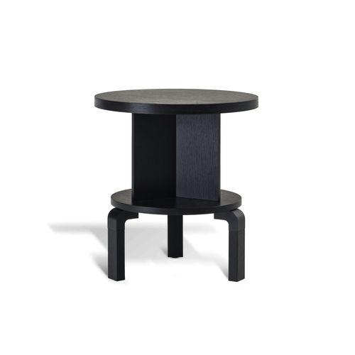 Table de chevet contemporaine - ANDRÈ AND 51B - GALIMBERTI NINO - en chêne / en ébène / avec piètement en chêne