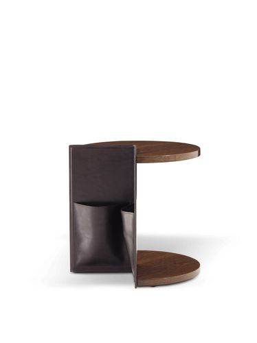 Table d'appoint contemporaine - TALLO TAL 01A - GALIMBERTI NINO - en chêne / en ébène / en composite