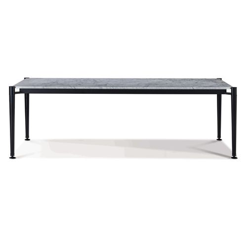 Table à manger contemporaine - HIRO HIR 53G - GALIMBERTI NINO - en marbre / avec piètement en métal / rectangulaire