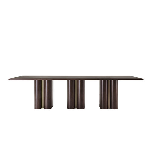 Table à manger contemporaine - TOMO TOM 33E - GALIMBERTI NINO - en bois / avec piètement en bois / rectangulaire