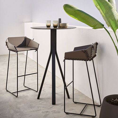 Table mange-debout contemporaine - STACK - GANDIA BLASCO - en aluminium / avec piètement en aluminium / ronde