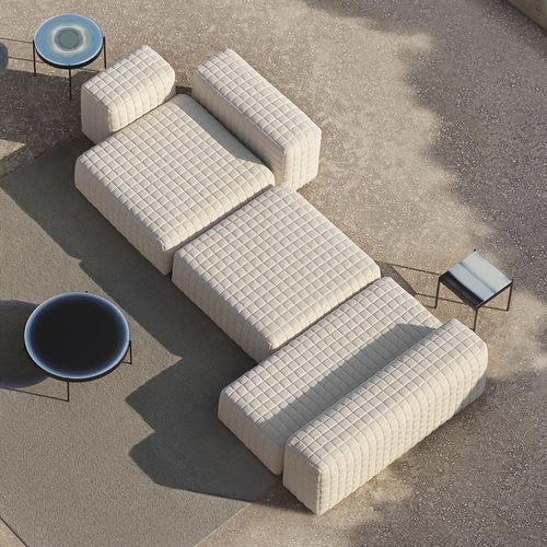 Canapé modulable - ERNO - GANDIA BLASCO - contemporain / d'extérieur / en tissu déperlant