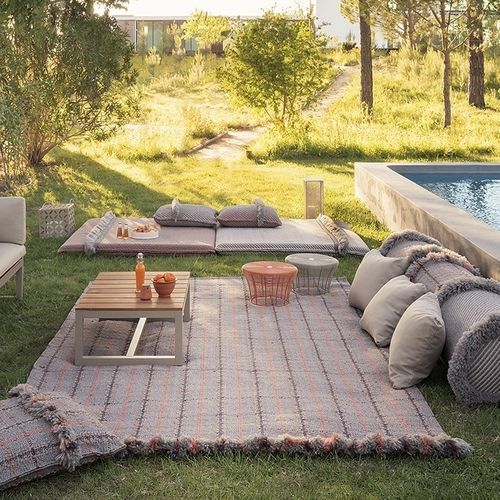 Tapis oriental - LAYERS - GANDIA BLASCO - personnalisable / en polypropylène / en terracotta