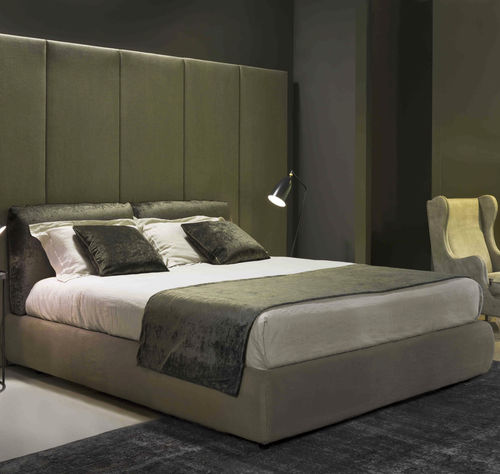 Lit double - KENSINGTON - VILLEVENETE BY GATTI - design / tapissé / avec tête de lit tapissée