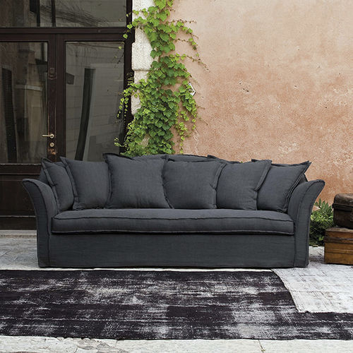 Canapé design - BERKLEY - VILLEVENETE BY GATTI - en tissu / gris / blanc