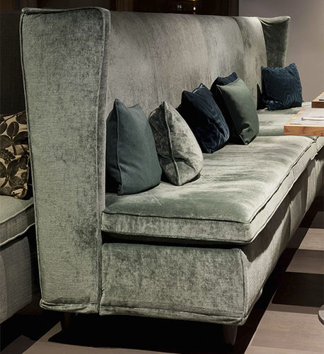 Banquette design - EXCELSIOR - VILLEVENETE BY GATTI - en tissu / en cuir / en bois