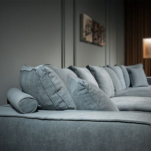 Canapé modulable - MIDTOWN - VILLEVENETE BY GATTI - design / en tissu / bleu