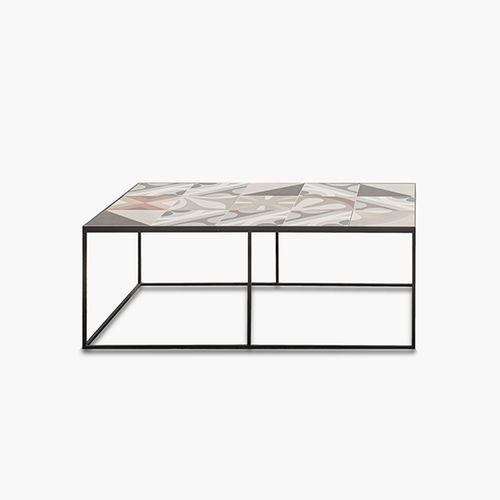Table basse contemporaine - SAINT BEES - VILLEVENETE BY GATTI - en métal / en céramique / avec piètement en métal