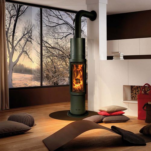 Poêle en acier - DIJON L - Max Blank GmbH - à bois / à granulés / 5 kW - 10 kW