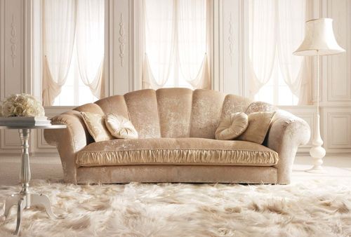 Canapé classique - AMALFI - GIUSTI PORTOS - en tissu / beige / 3 places
