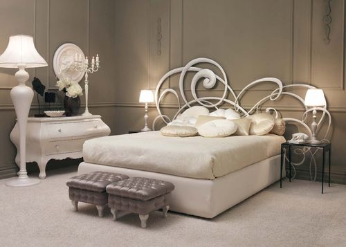 Lit double - DREAM - GIUSTI PORTOS - design nouveau baroque / en fer forgé