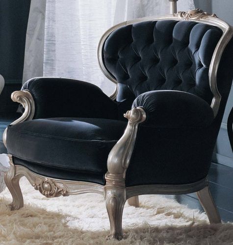 Fauteuil de style - BARONE - GIUSTI PORTOS - en tissu / bergère