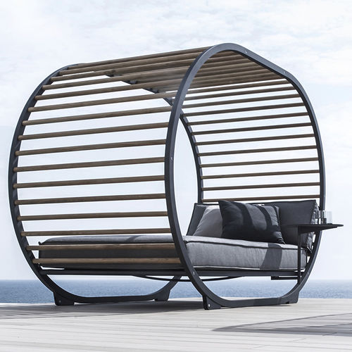 Lit de jardin à baldaquin - CRADLE - GLOSTER - double / contemporain / en tissu