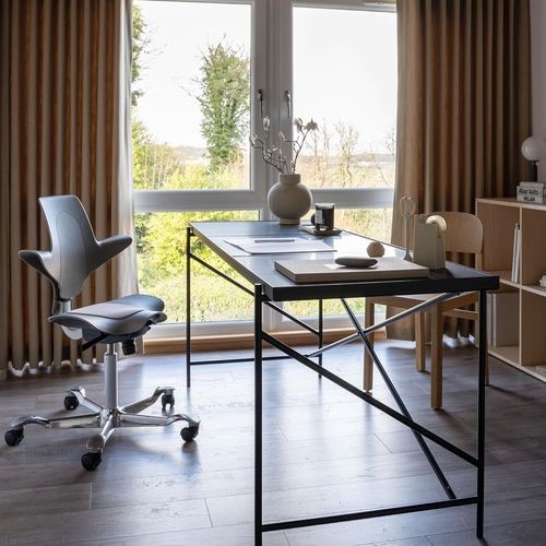 Chaise de travail en métal - CAPISCO PULS 8010 - HÅG - en plastique / à roulettes / réglable