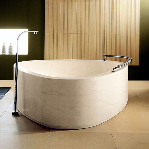 Baignoire à poser - NILO - I CONCI - pour habitat / en pierre / en inox brossé