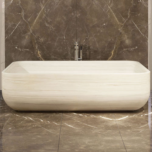 Baignoire à poser - SOFT - I CONCI - pour habitat / en pierre / contemporaine