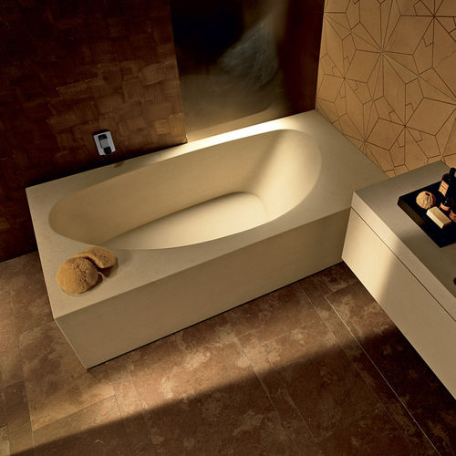 Baignoire à poser - GANGE - I CONCI - pour habitat / en pierre / contemporaine