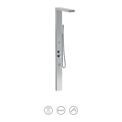Colonne de douche thermostatique - MA800CC - IB RUBINETTERIE - professionnelle / sur pied / contemporaine