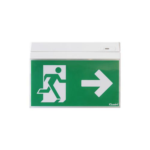 Éclairage de secours de plafond - MOTUS PICTOGRAM - iGuzzini - mural / encastré / rectangulaire