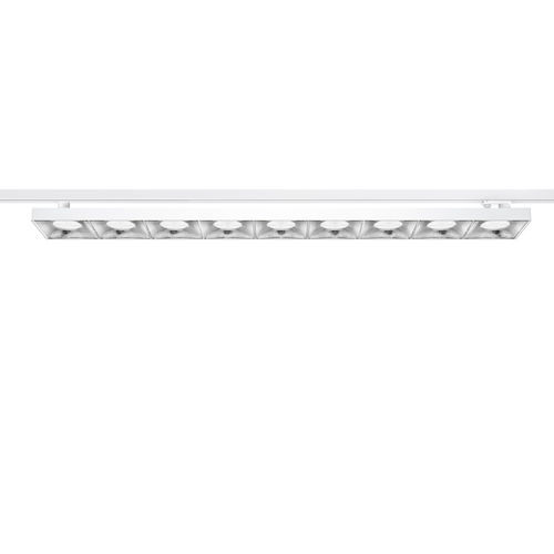 Éclairage sur rail à LED - LIGHT SHED 14 - iGuzzini - rectangulaire / en aluminium / en thermoplastique