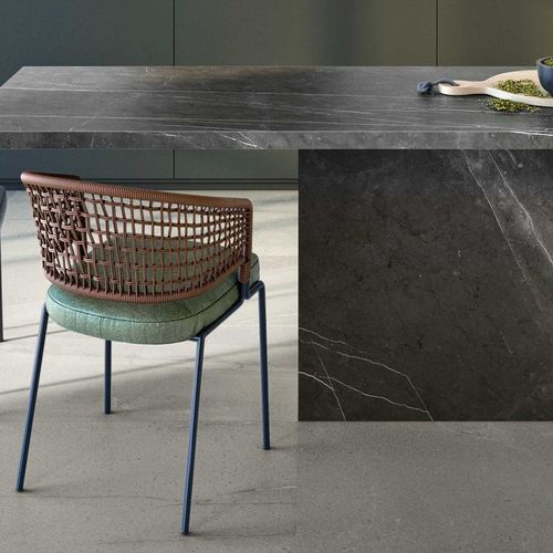Carrelage en grès cérame - PIETRA DI BASALTO ACTIVE - IRIS CERAMICA - finition naturelle / d'intérieur / de salon