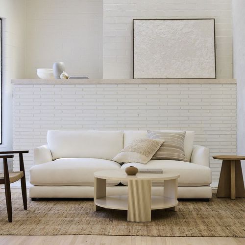 Canapé contemporain - Haven - West Elm - en tissu / avec accoudoirs / avec coussin amovible