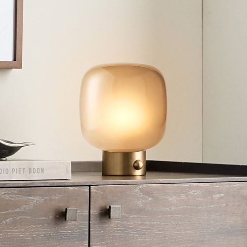 Lampe de table - Lucca  - West Elm - en métal / en verre / en PVC