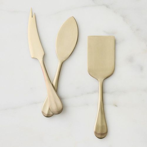 Couteau à fromage avec manche en acier inoxydable - Cove  - West Elm - avec lame en acier inoxydable