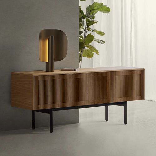 Buffet sur pieds hauts - MALMÖ TECHNIC - punt mobles - contemporain / en chêne / en noyer