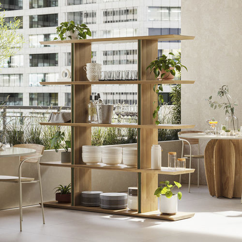 Étagère contemporaine - STOCKHOLM - punt mobles - en teck / pour bureau / pour hôtel